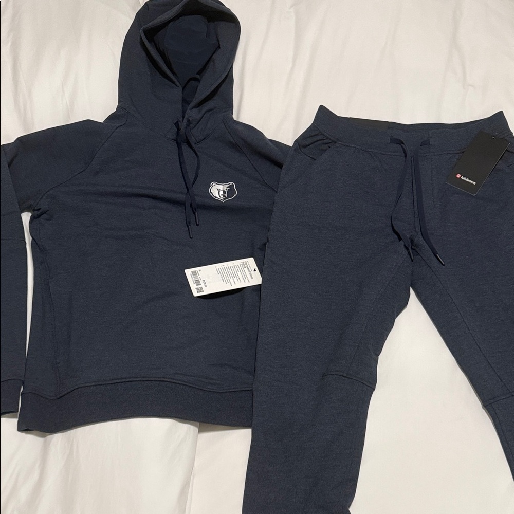 lululemon athletica Navy Hoodie and Sweatpants Set with Memphis Grizzlies Brand